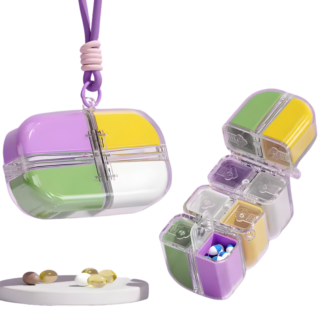 Magnetic Cube Pill Organizer