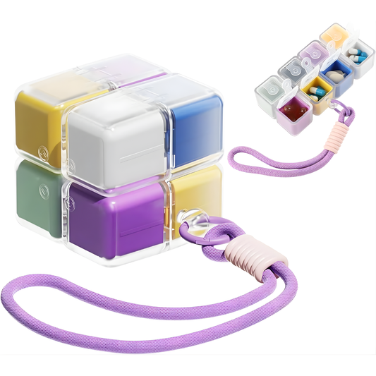 Magnetic Cube Pill Organizer