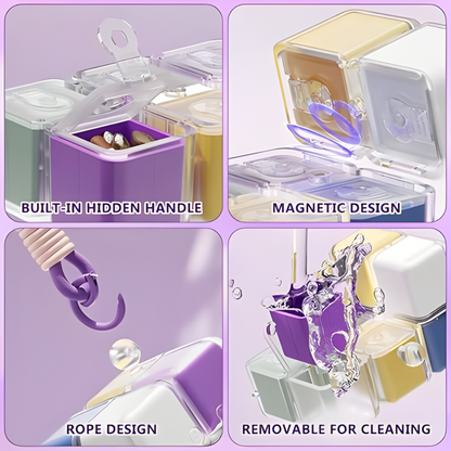 Magnetic Cube Pill Organizer