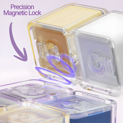 Magnetic Cube Pill Organizer